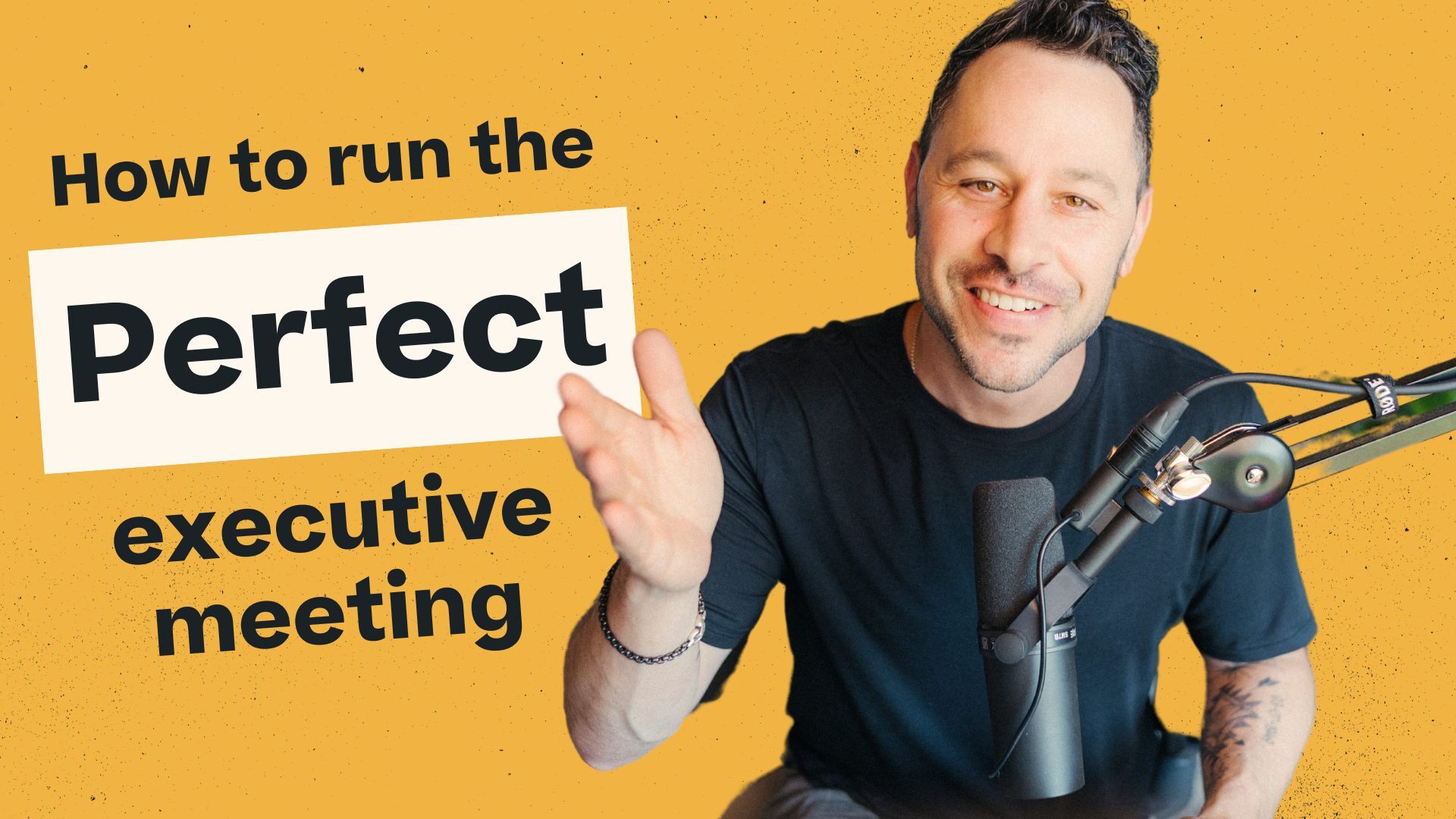 How to run the perfect executive meeting