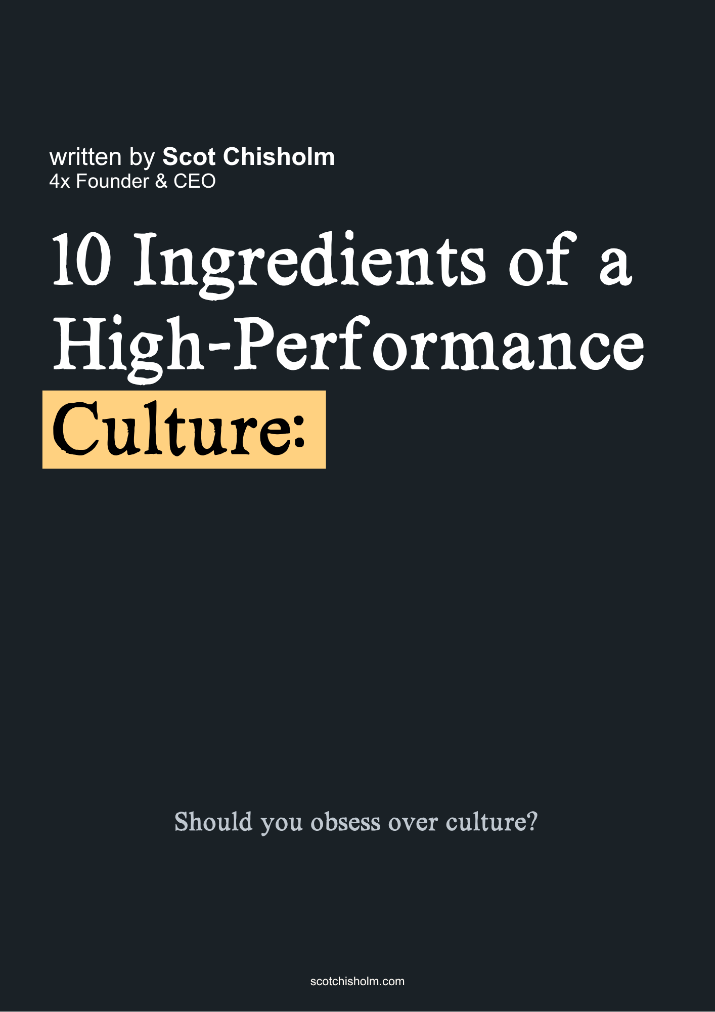 10 ingredients of culture